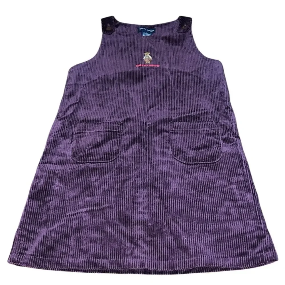 Ralph Lauren Purple Corduroy Dress Size 6